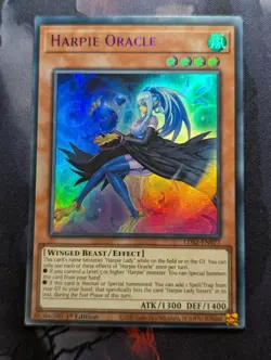 Harpie Oracle - LDS2-EN077 - Ultra Rare - 1st Edition - Yugioh - Purple - Image 1