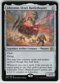MTG Liberator, Urza's Battlethopter Normal Promo Pack: The Brothers' War #237 NM - Image 1