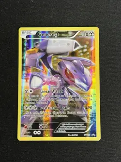Pokemon Card Genesect XY119 Black Star Promo Ultra Rare Full Art Holo Rare NM - Image 1