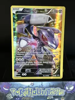 Pokemon Card Genesect XY119 Black Star Promo Ultra Rare Full Art Holo Rare NM - Image 1