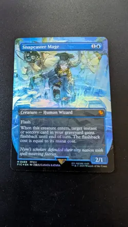 Snapcaster Mage (Borderless) (Chocobo Track Foil) Commander: Final Fantasy Foil - Image 1