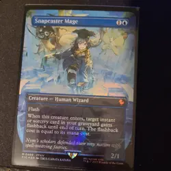 Snapcaster Mage (Borderless) (Chocobo Track Foil) Commander: Final Fantasy Foil - Image 1