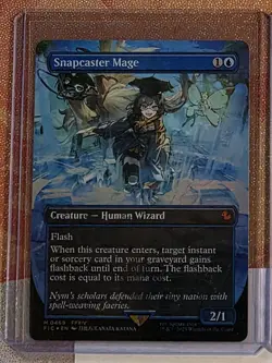 Snapcaster Mage (Borderless) (Chocobo Track Foil) Commander: Final Fantasy Foil - Image 1