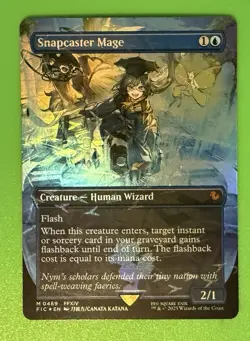 Snapcaster Mage (Borderless) (Chocobo Track Foil) Commander: Final Fantasy Foil - Image 1