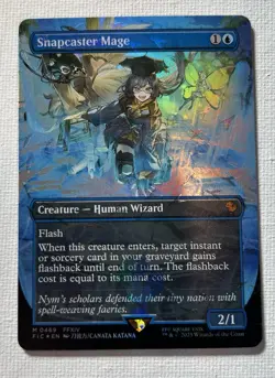 Snapcaster Mage (Borderless) (Chocobo Track Foil) Commander: Final Fantasy Foil - Image 1