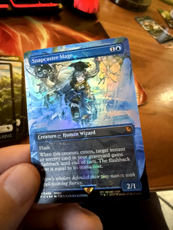 Snapcaster Mage (Borderless) (Chocobo Track Foil) Commander: Final Fantasy Foil - Image 3