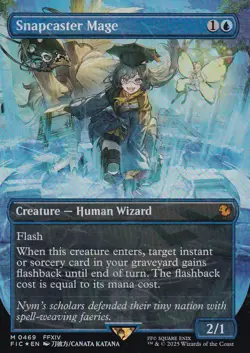 Snapcaster Mage (Borderless) (Chocobo Track Foil) Commander: Final Fantasy Foil - Image 1