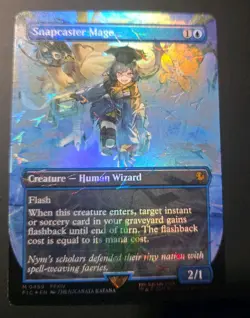 Snapcaster Mage (Borderless) (Chocobo Track Foil) Commander: Final Fantasy Foil - Image 1