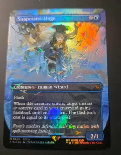 Snapcaster Mage (Borderless) (Chocobo Track Foil) Commander: Final Fantasy Foil - Image 2