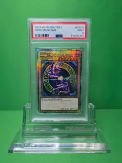 YU-GI-OH 2023 TN23 DARK MAGICIAN QUARTER CENTURY RARE #EN001 PSA 9 - Image 1