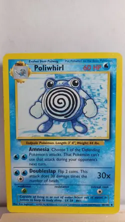 Poliwhirl [MP] - Pokemon TCG Base Set Unlimited 38/102 [Uncommon] - Image 1