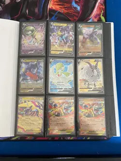 Binder of 88x English Holo's, V, ex, Shiny, Full Art, GG, Gold Pokemon Cards NM/ - Image 1