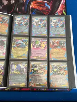 Binder of 88x English Holo's, V, ex, Shiny, Full Art, GG, Gold Pokemon Cards NM/ - Image 3