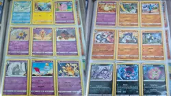 Lot of 288x holo, reverse, common Pokemon cards in full binder. All different! - Image 4
