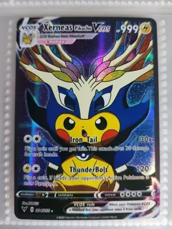 Pokemon Binder Card Lot Of 27 Doujin ACG Holo Pikachu Full Art VCOS Custom Cards - Image 4