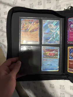 Binder Full Of Pokemon Cards (Ex’s, V’s, Etc;) DOES COME WITH BINDER - Image 1