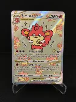 Pokemon TCG - Simisear Vstar GG37/GG70 - Crown Zenith Galarian Gallery NM/M - Image 1