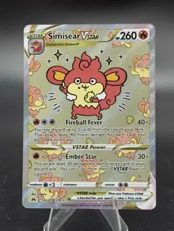 Simisear Vstar - GG37/GG70 - Crown Zenith - Galarian Gallery - NM - Pokemon TCG - Image 1