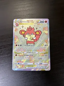 Pokemon TCG SWSH Crown Zenith Simisear VSTAR GG37/GG70 Gallery Full Art NM - Image 1