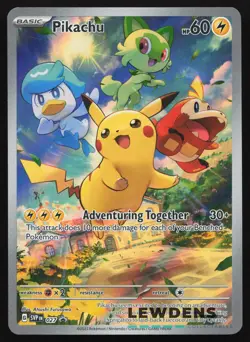 Pikachu - SVP 027 - Illustration Rare - SV Black Star Promo - Pokemon Card (3) - Image 1