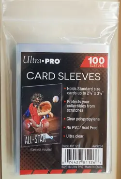Ultra Pro Trading Card Sleeves Pack of 100 - Fits NBA, Soccer, NFL and Pokemon - Image 1