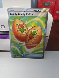 Pokemon Card TCG: Buddy Buddy Poffin 167/132 Mega Evolution Ultra Rare - Image 1