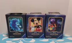 Disney LORCANA TCG 80-Card DECK BOX RAVENSBURGER NEW LOT OF 3 - Image 1