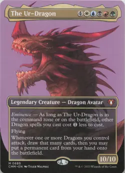 The Ur-Dragon (Borderless) M Commander Masters 689 - LP MTG - Image 1