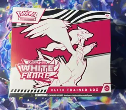 POKEMON TCG SCARLET & VIOLET WHITE FLARE ETB ELITE TRAINER BOX FACTORY SEALED B - Image 1