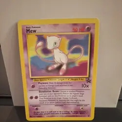 Pokemon Card - Mew #8 WoTC Black Star Promo 8 great shape ships out fast - Image 1
