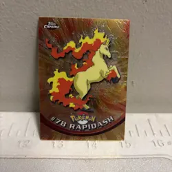 Rapidash Topps Chrome Pokemon TV Animation Edition #78 2000 - Image 1