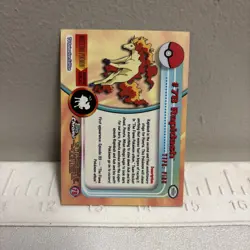 Rapidash Topps Chrome Pokemon TV Animation Edition #78 2000 - Image 2