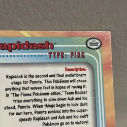 Rapidash Topps Chrome Pokemon TV Animation Edition #78 2000 - Image 3