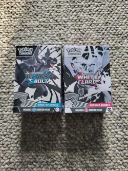 Pokemon TCG Scarlet & Violet White Flare and Black Bolt Booster Bundle Box - Image 1