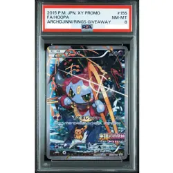 PSA8 Hoopa 155/XY-P Archdjinni Rings Movie XY Promo FA 2015 Pokemon Japanese - Image 1