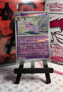 Espeon (Best Buy Exclusive) 086/197 Pokemon Obsidian Flames Stamped Sealed Promo - Image 1