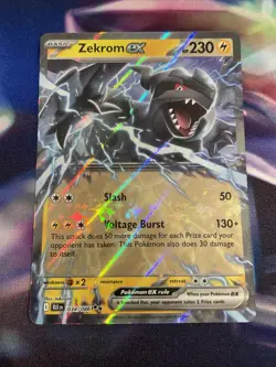 Pokemon TCG Zekrom ex 034/086 Holo Double Rare Black Bolt NM/M - Image 1