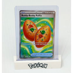 Buddy-Buddy Poffin 167/132 Mega Evolution Full Art Ultra Rare Holo Pokemon NM - Image 1