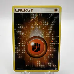 Pokemon Fighting Energy 106/106 Holo Swirl EX Emerald Moderate Play - Image 1