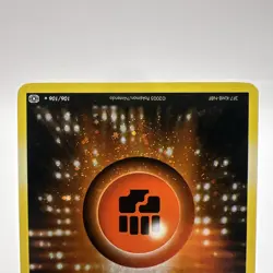 Pokemon Fighting Energy 106/106 Holo Swirl EX Emerald Moderate Play - Image 3