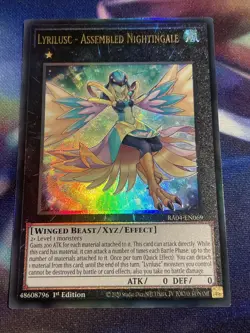 Yu-Gi-Oh! TCG Lyrilusc - Assembled Nightingale RA04-EN069 Ultimate Rare NM/M - Image 1