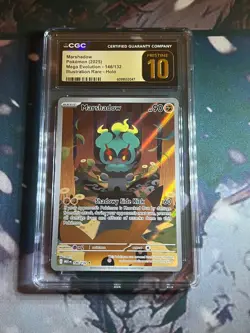 Marshadow 146/132 Illustration Rare Mega Evolution Pokemon Card CGC PRISTINE 10 - Image 1