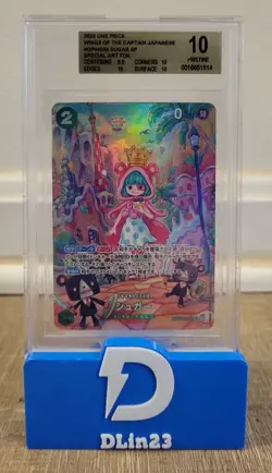 2023 ONE PIECE WINGS OF CAPTAIN JAPANESE SUGAR ALT ART OP04-024 BGS 10 PRISTINE - Image 1
