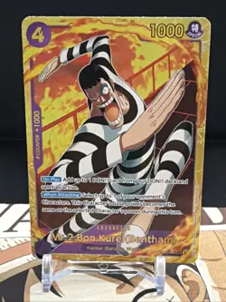 One Piece TCG Mr.2 Bon Kurei (Bentham) EB01-061 SEC PRB02 Secret Rare English - Image 1