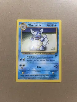 Wartortle 63/130 W Stamp WOTC Wizards Base Set 2 Promo Pokemon Card NM - Image 2