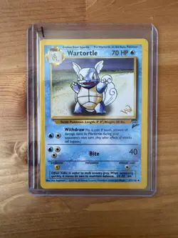 Pokemon Card Wartortle 63/130 Base Set 2 Wizards Promo Gold W Stamp WOTC - NM - Image 1