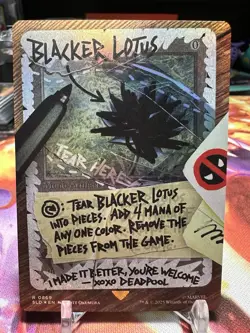 Blacker Lotus #869 Rainbow Foil - Deadpool Secret Lair Drop Foil - NM/M - Image 1