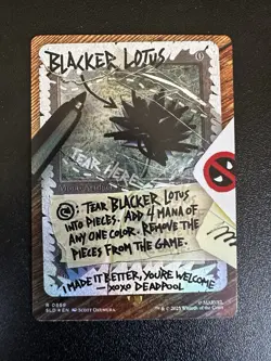 Blacker Lotus #869 Rainbow Foil - Deadpool Secret Lair Drop Foil - NM/M - Image 1