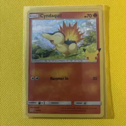 Pokemon Card Cyndaquil 10/25 McDonalds 25th Anniversary Holo NM - Image 1