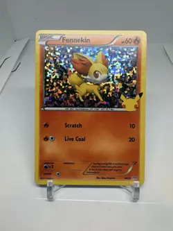 Fennekin Holo NM 14/25 McDonald's 25th Anniversary Promos Pokemon Card - Image 1